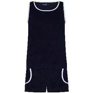 Pastunette ( Rebelle ) Pyjama Dames: Badstof Terry, Donker blauw ( PAS.73 )