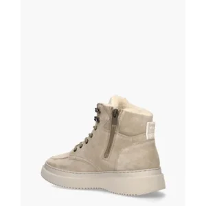 Nubikk Jonah Polar Fur Beige Heren Veterboots
