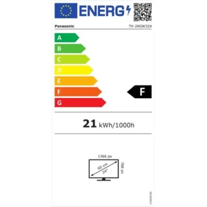 Panasonic TX-24GW324 LED-TV 60 cm 24 inch Energielabel F (A - G) DVB-T2, DVB-C, DVB-S, HD ready, CI+* Zwart