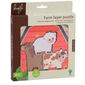 Jouéco - Boerderij houten lagenpuzzel