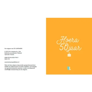 Boek - Cadeauboek - Hoera 50 jaar - 13x16cm