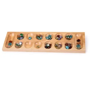 Spel - Mancala - Bonenspel - 44,5x12,7x2cm