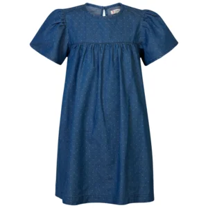 Noppies Kinderkleding Meisjes Blauwe Jurk Pocola Washed Blue