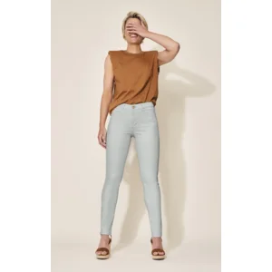 Para Mi Broek: Celine, Color Denim, Dreamy Mint, L32 ( para.219 )