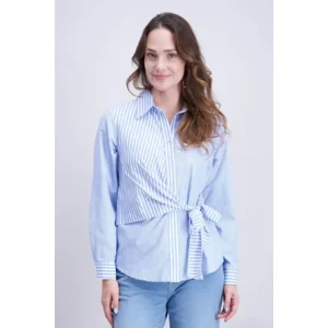 Signe Nature Bloes: Gestreept, blauw / wit ( Signe.1360 )