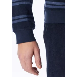 Schiesser – Casual Nightwear – Pyjama Badstof – 183940 – Deep Sea Blue