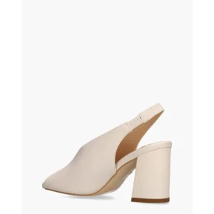 Di Lauro Rosette Roomwit Dames Sandalen