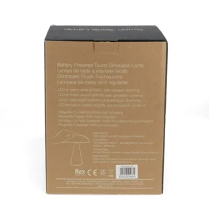 Rex London Tafellamp Touch Dimbare Paddenstoel Rood LED