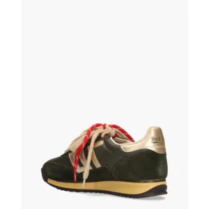 Back 70 Jogger Spongy Nappa Donkergroen Damessneakers