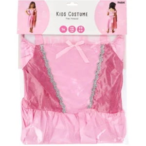 Kostuum - Jurk - Prinses - Roze - mt.116/128