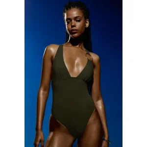 Sarda Lita voorgevormd badpak in kaki