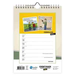 Kalender - 2025 - Evert Kwok - Uitgerekend - 16,5x23cm
