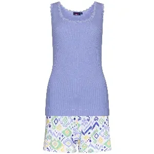Pastunette ( Rebelle ) Pyjama Dames: Top + Short, Light Purple ( PAS.76 )