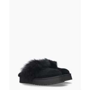 UGG Disquette Chalet Slipper Black Damespantoffels
