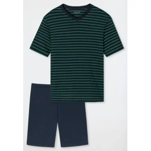 Schiesser – Essentials Nightwear - Pyjama – 179102  – Dark Green