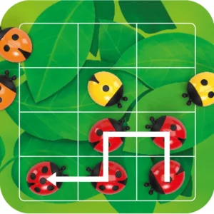IQ spel - Magnetisch reisspel - Logi bugs - Lieveheersbeestjes - 6+
