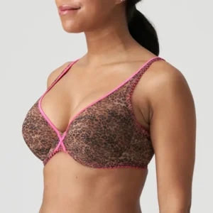 Prima Donna Twist Cafe Plume triangel bh in dierenprint