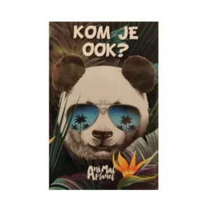 Uitnodigingskaarten - Panda - 6st.
