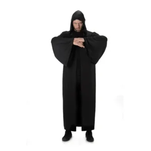 Middeleeuwen - Cape met capuchon - Zwart - One size