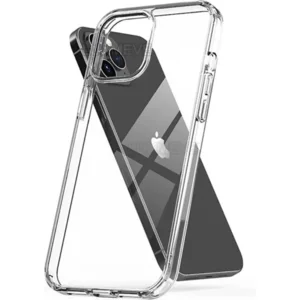 iPhone 12 (pro) hoesje transparant - Clear case + 1x Screenprotector Tempered Glass