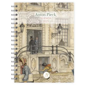 Bureau agenda - 2025 - Anton Pieck - Bezoek aan baron - 17,6x23,8cm