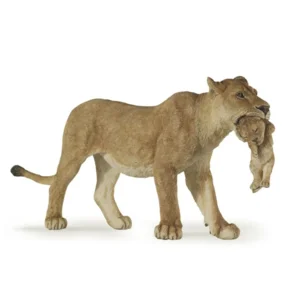 Speelfiguur - Wild dier - Leeuwin met welp