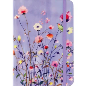 Notitieboek - Compact journal - Lavender wildflowers - 13x18cm