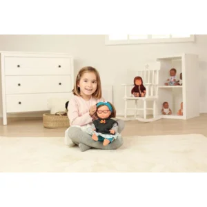 Miniland Babypop Blank Meisje met het Syndroom van Down en een Bril 38cm