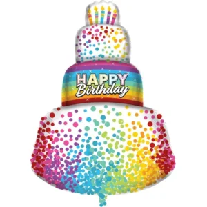Helium tank - Happy Birthday - Met 4 folieballonnen, 12 latexballonnen en lint