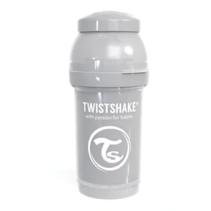 Twistshake Babyfles Antikoliek 180 Ml - Pastel Grijs