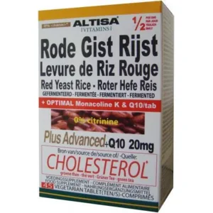 Altisa Rode Gist Rijst Advanced + Co Q10 sliktabletten 45 tabl