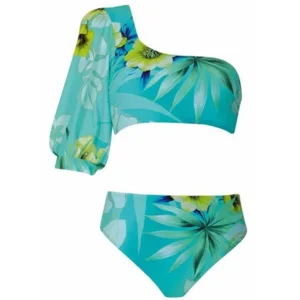 Sunflair Bikini: turkoois, top met mouw ( SUNF.154 )