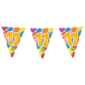 Vlaggenlijn - 11 jaar - Feest - 10m