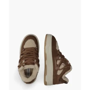 Steve Madden Boomer Beige/Bruin Damessneakers
