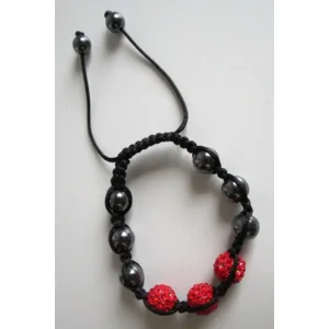 Fantasiejuweel armband Rood/zwart