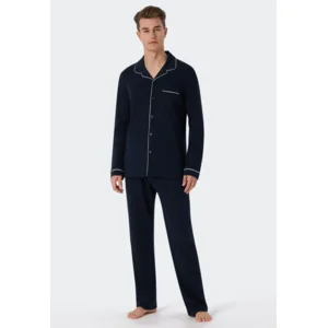 Schiesser – Fine Interlock - Pyjama – 179296 – Dark Blue