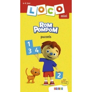 Loco Mini - Boekje - Rompompom - Puzzels - 4-6 jaar