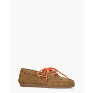 Posa Boat Loafer Desert Tan Bruin Dames Veterschoenen