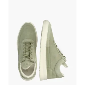 Filling Pieces Low Top Suède Groen Herensneakers