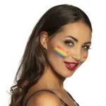 Schminkstift 6-in-1 Regenboog – Kleurrijke Gezichtsverf voor Pride, Feest of Festival