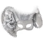 Oogmasker - Venetië - Met hoed - Zilver