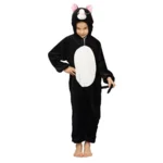 ZWARTE ONESIE POES/KAT