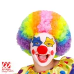 Clown Kinderpruik Multikleur – Vrolijke Verkleedpruik voor Circus of Carnaval