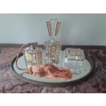 Bormo Morgenrood  met origineel Art Deco Boudoirset kristal ca 1930