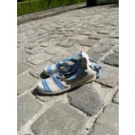 Melo Verde Beach Sandaal met Sleehak Blauw 37
