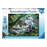 Puzzel - Jungle families - 100st. XXL