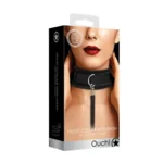 Ouch! Velvet Verstelbare Halsband Met Ketting