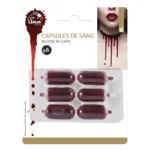 Fake Blood Capsules 6‑pack — Kunstbloed Capsules voor SFX & Halloween