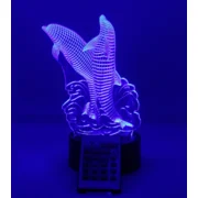 3D led lamp - dolfijnen