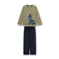 Sanetta pyjama jongens: Kaki, Wolf ( SAN.173 )